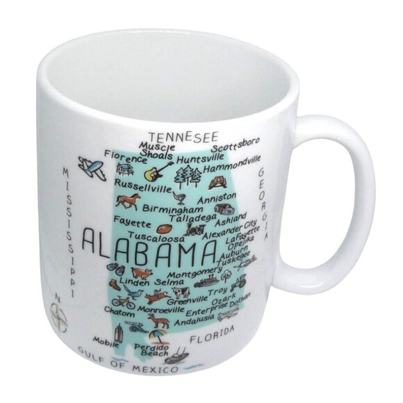 Alabama State Gulf of Mexico Porcelain Coffee Tea Mug 26 Oz 222 Fifth My Place - Picture 7 of 7